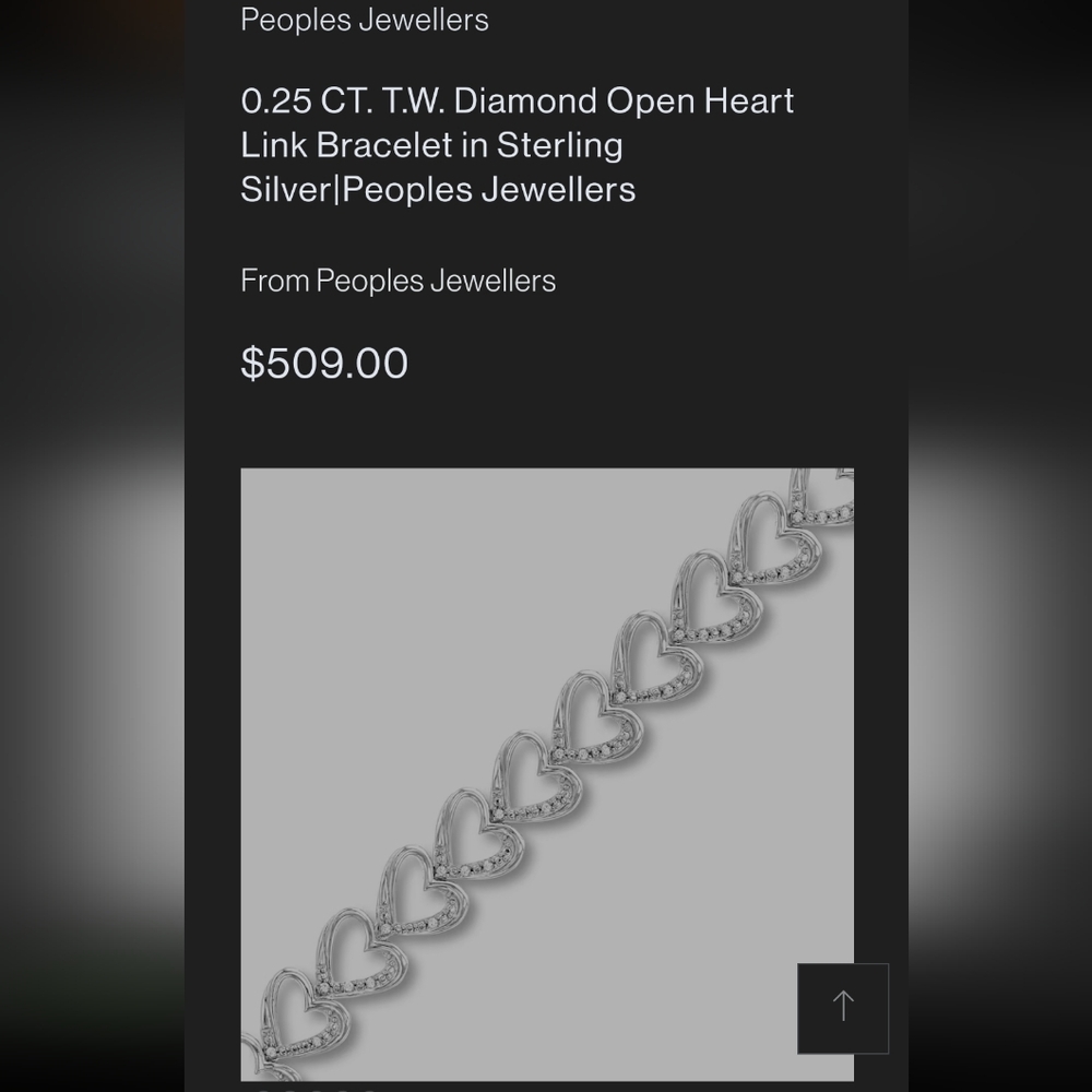 Silver diamond bracelet